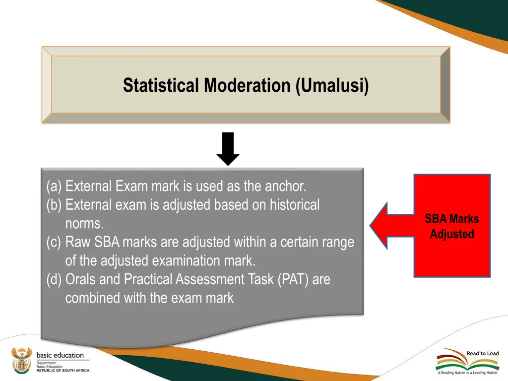 statistical moderation umalusi