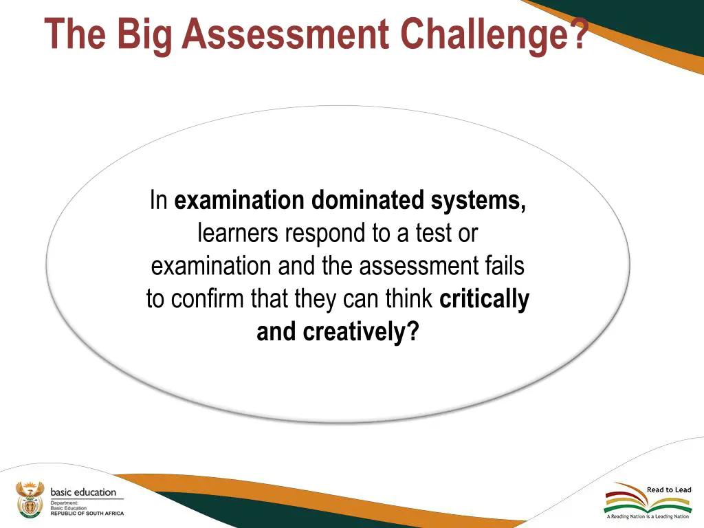 the big assessment challenge