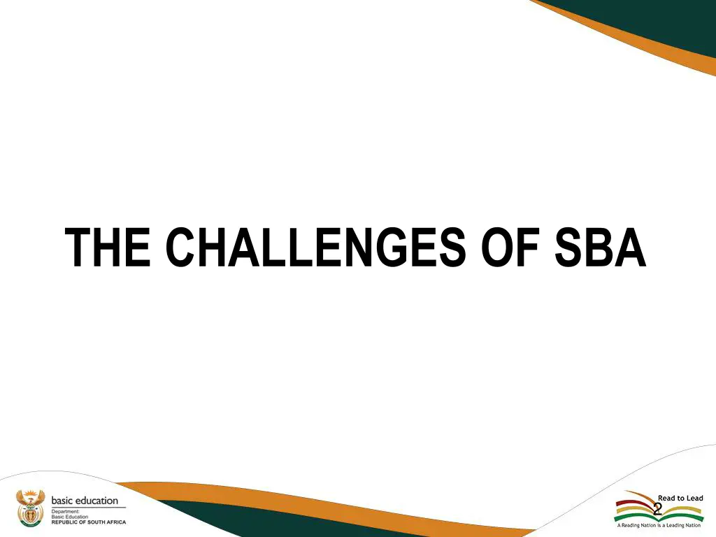 the challenges of sba