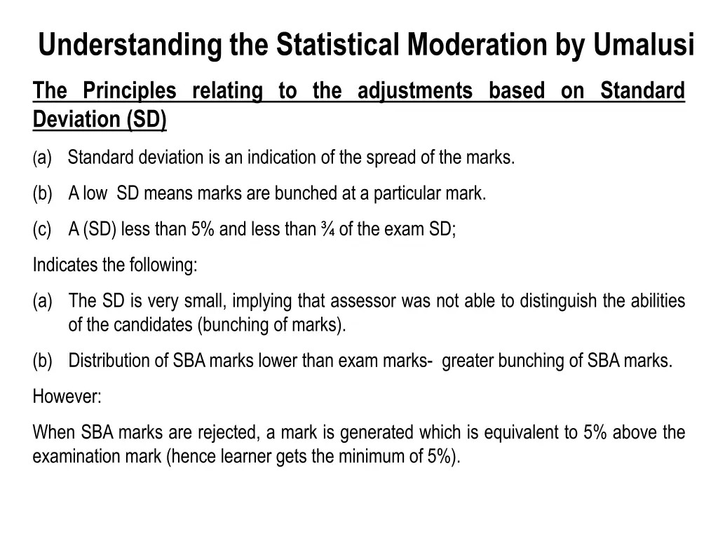 understanding the statistical moderation 3