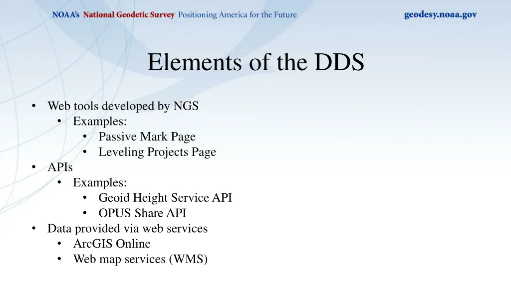 elements of the dds