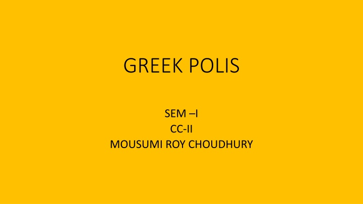 greek polis