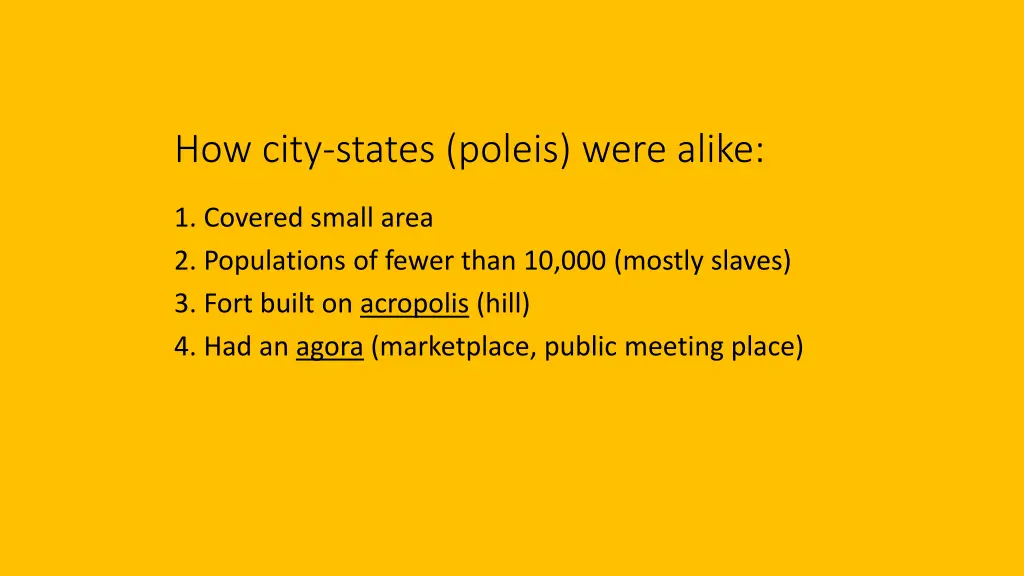 how city states poleis were alike