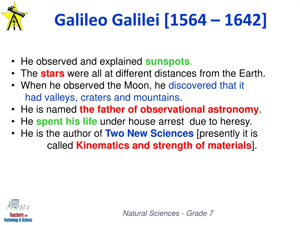 galileo galilei 1564 1642 1