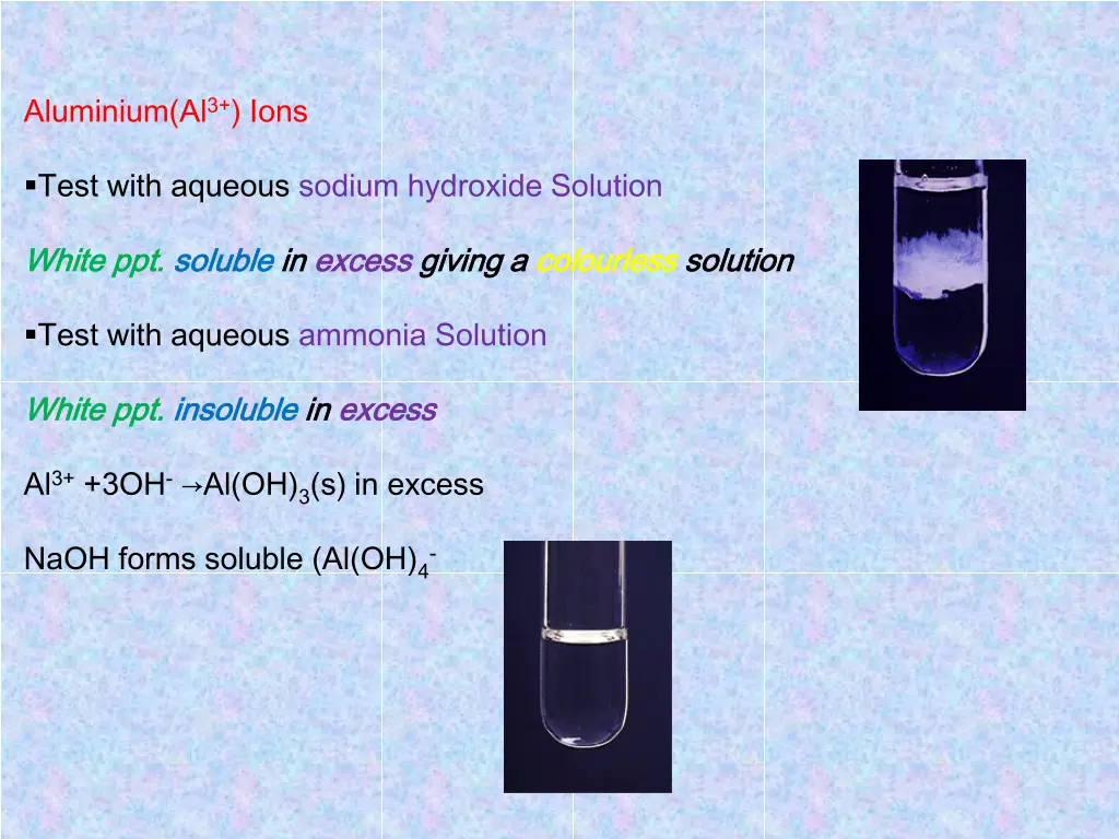 aluminium al 3 ions