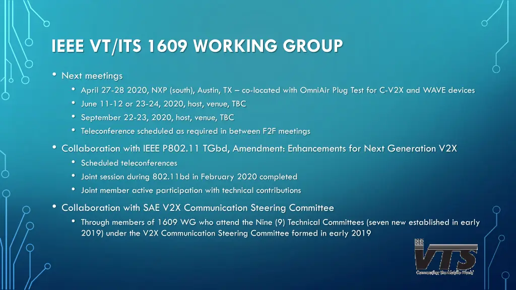 ieee vt its 1609 working group