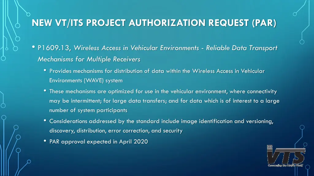 new vt its project authorization request par 1