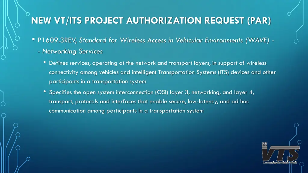 new vt its project authorization request par 2