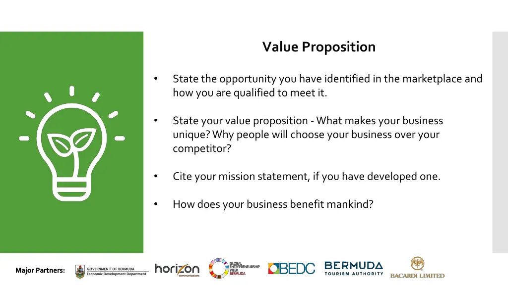 value proposition