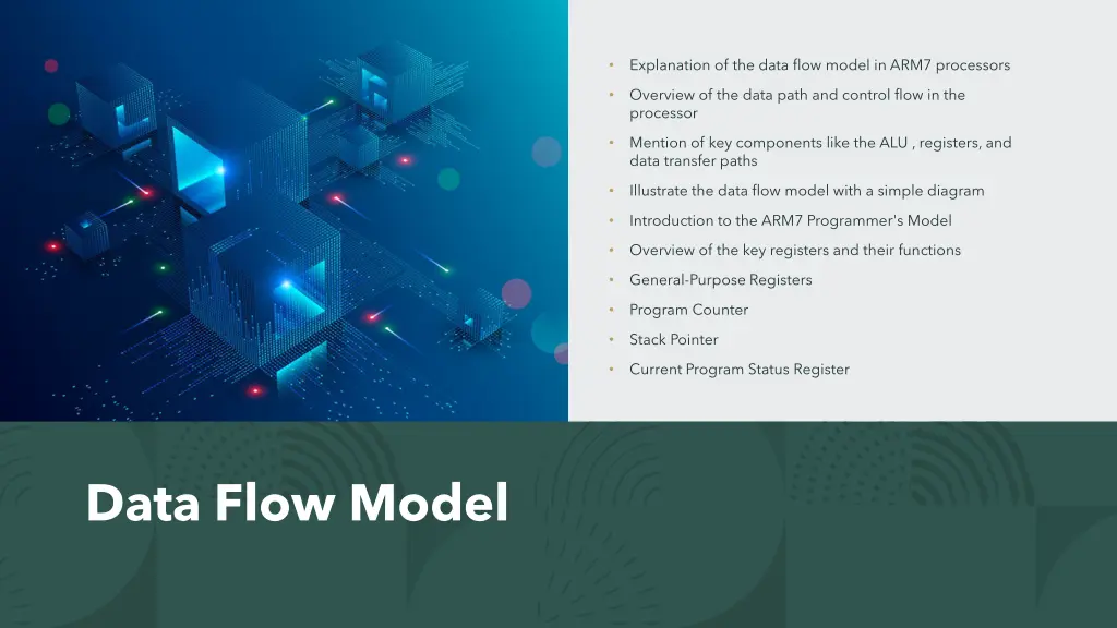 explanation of the data flow model in arm7