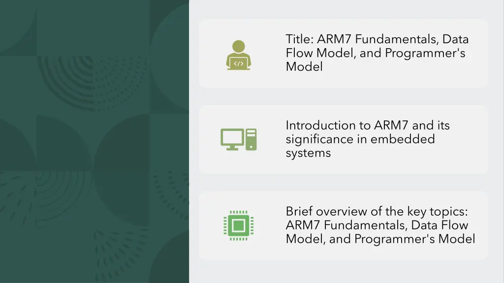 title arm7 fundamentals data flow model