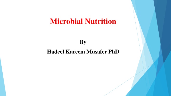 microbial nutrition