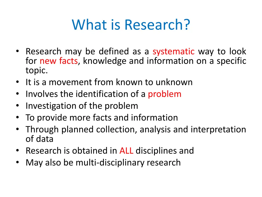 what is research