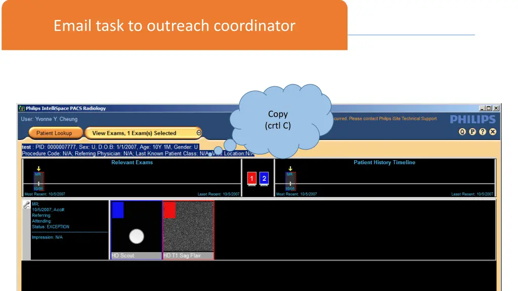 email task to outreach coordinator