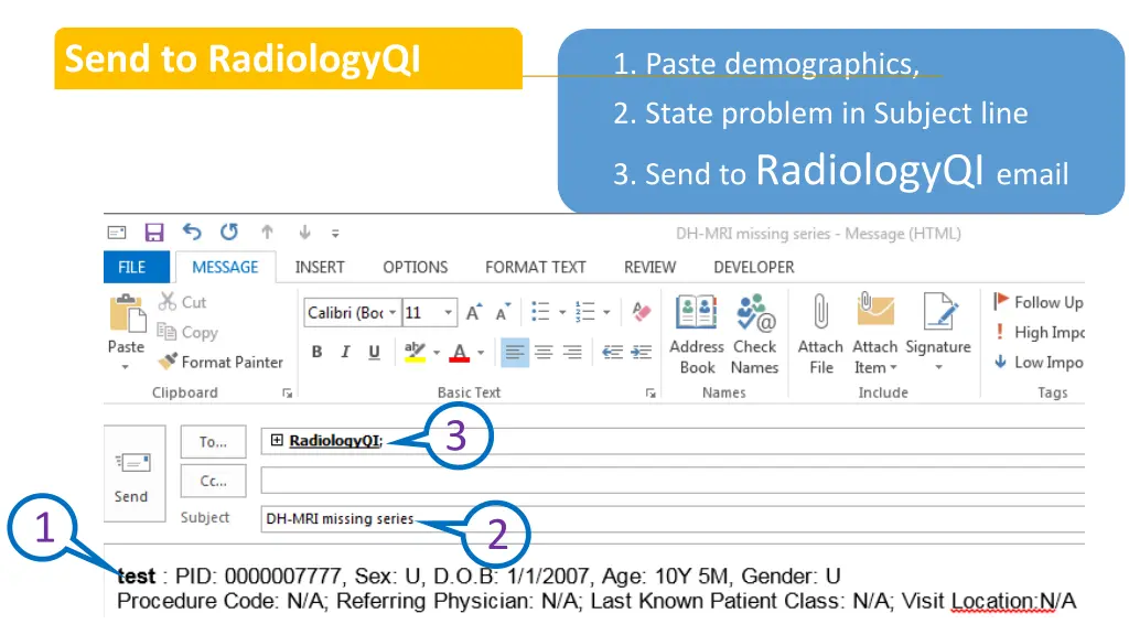 send to radiologyqi