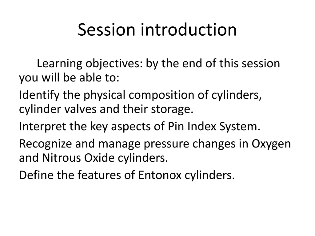 session introduction