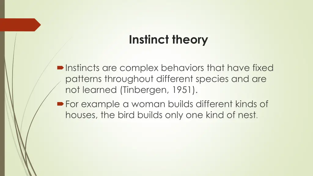 instinct theory