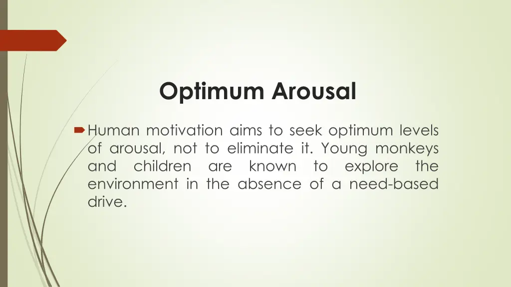 optimum arousal