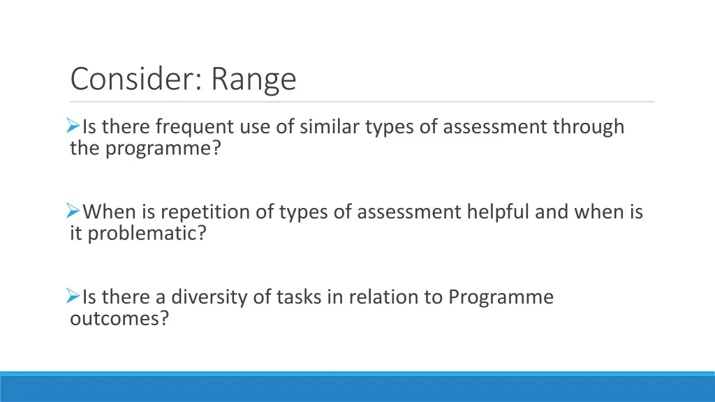 consider range