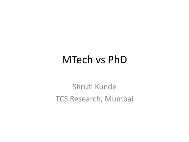 mtech vs phd