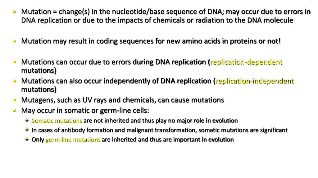 mutation change s in the nucleotide base sequence