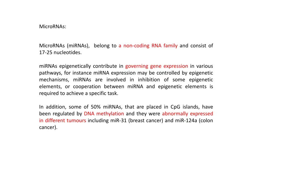 micrornas