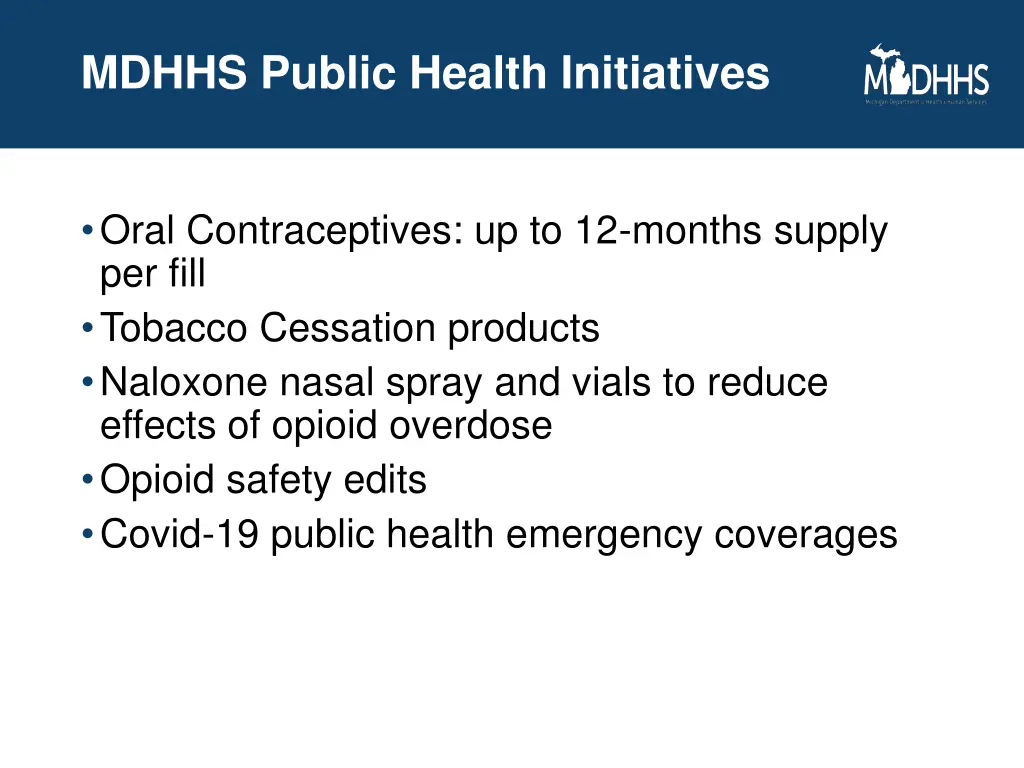 mdhhs public health initiatives