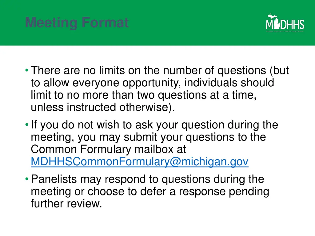 meeting format 1