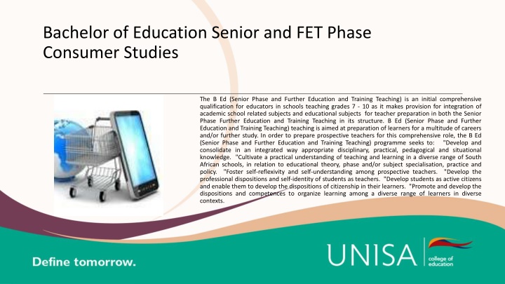 bachelor of education senior and fet phase