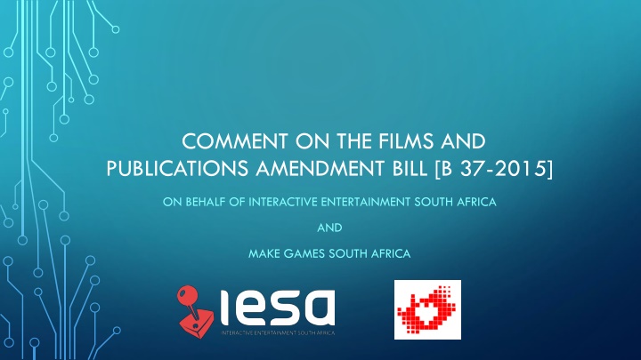 comment on the films and publications amendment