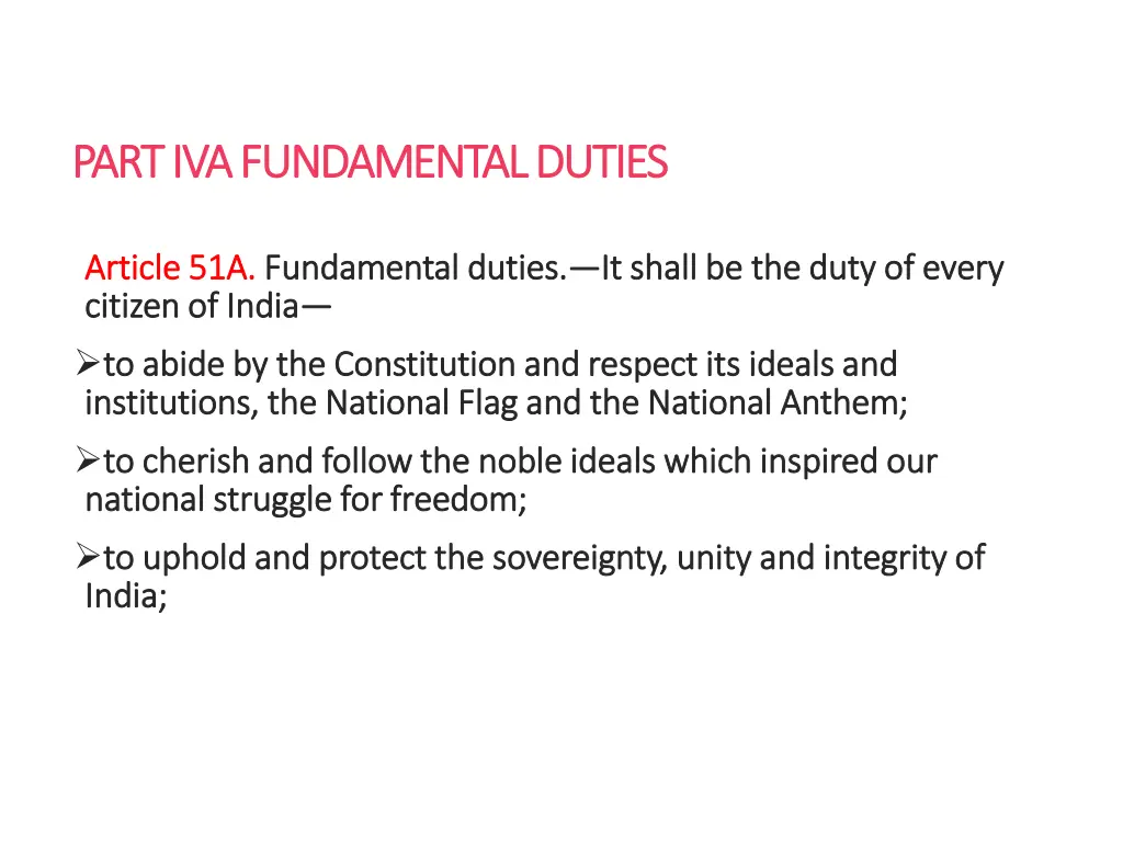 part iva fundamental duties part iva fundamental