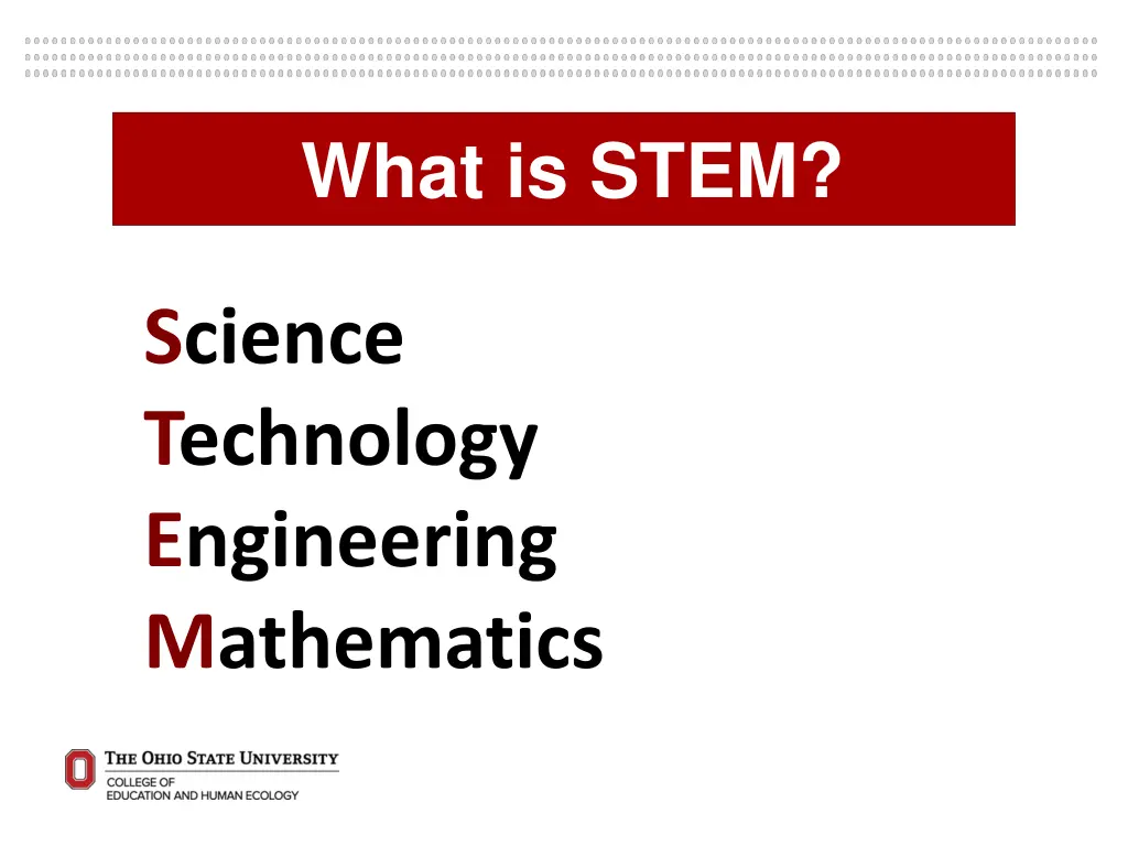 background what is stem