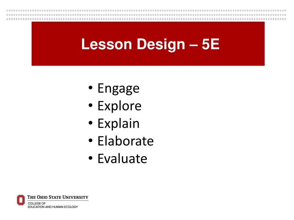 lesson design 5e