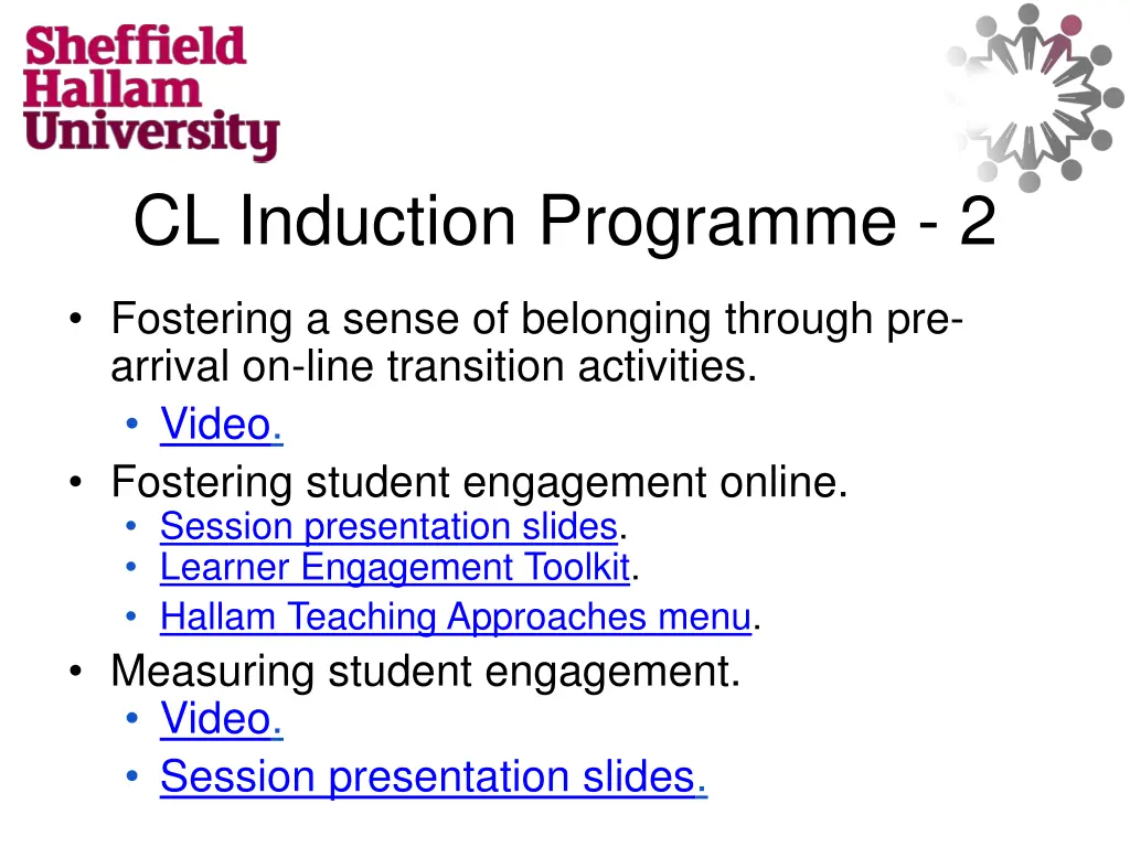 cl induction programme 2