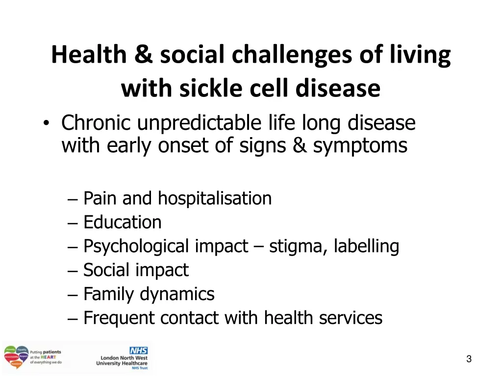 health social challenges of living with sickle