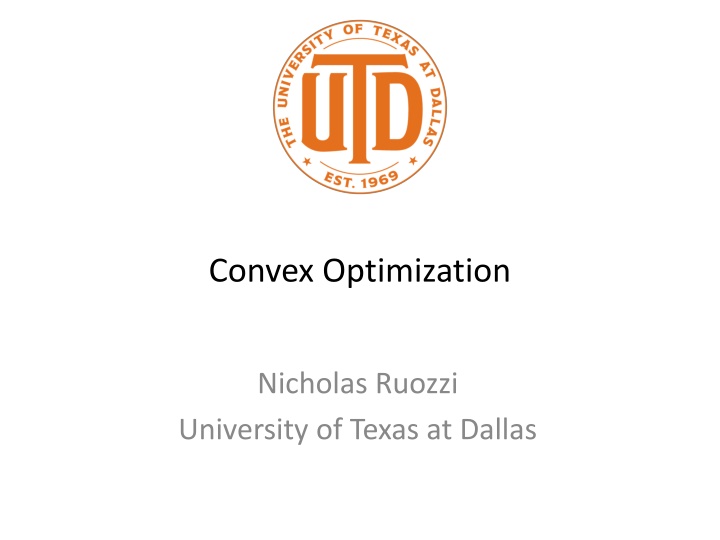 convex optimization