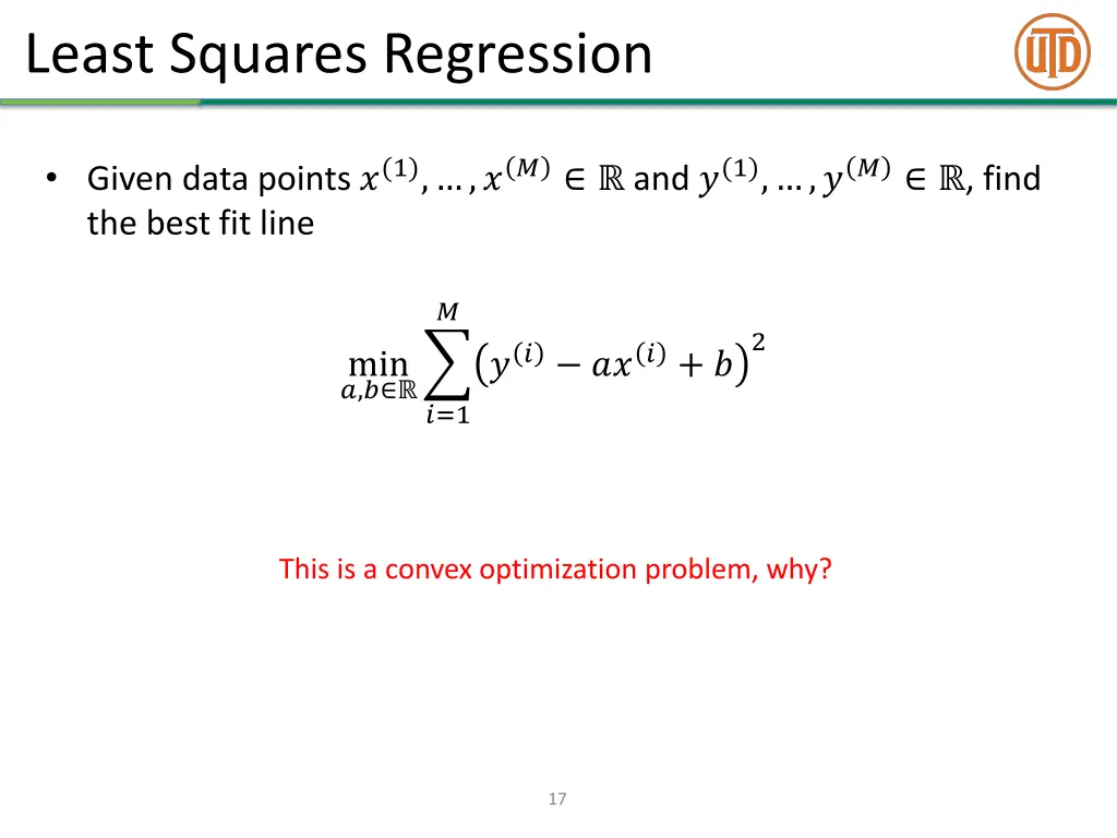 least squares regression 1