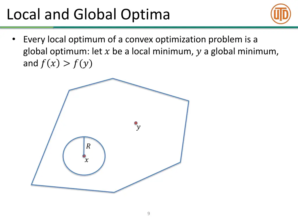 local and global optima