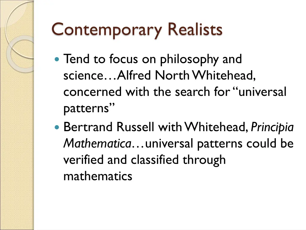 contemporary realists