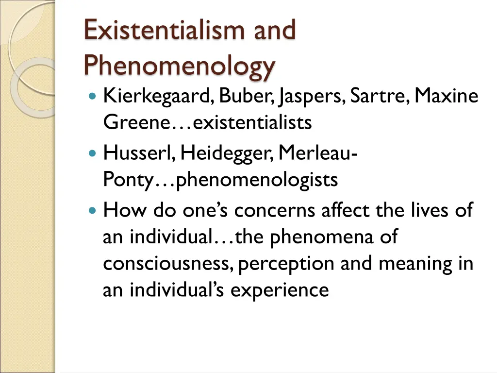 existentialism and phenomenology kierkegaard