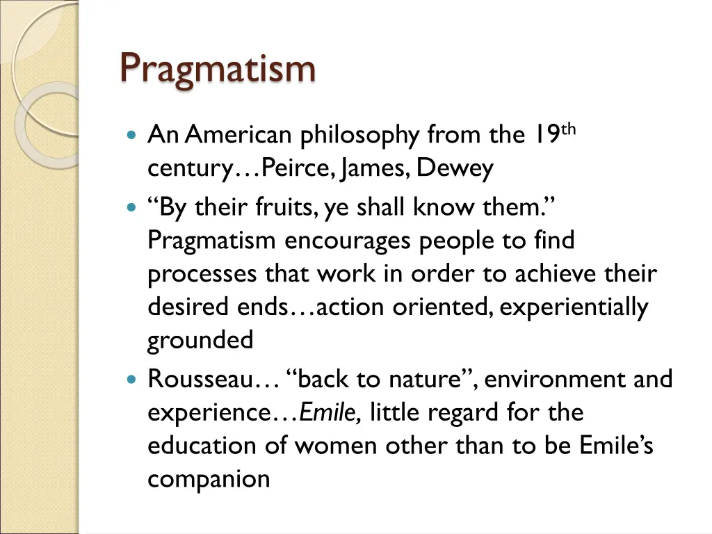 pragmatism