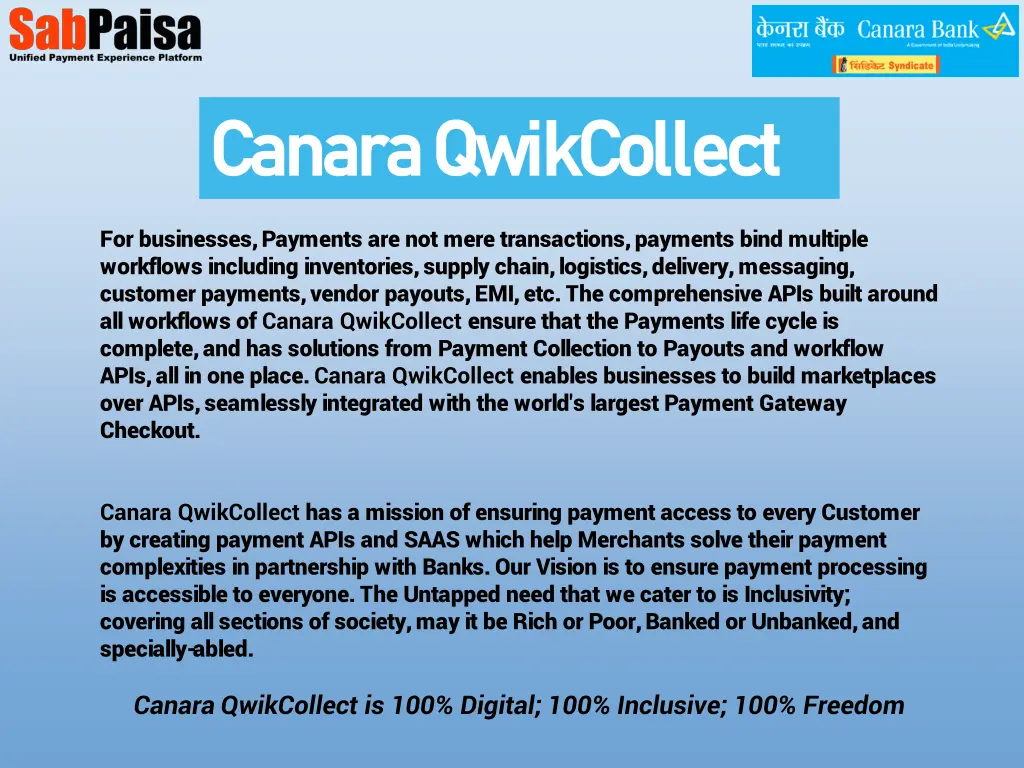 canara canara qwikcollect qwikcollect 1