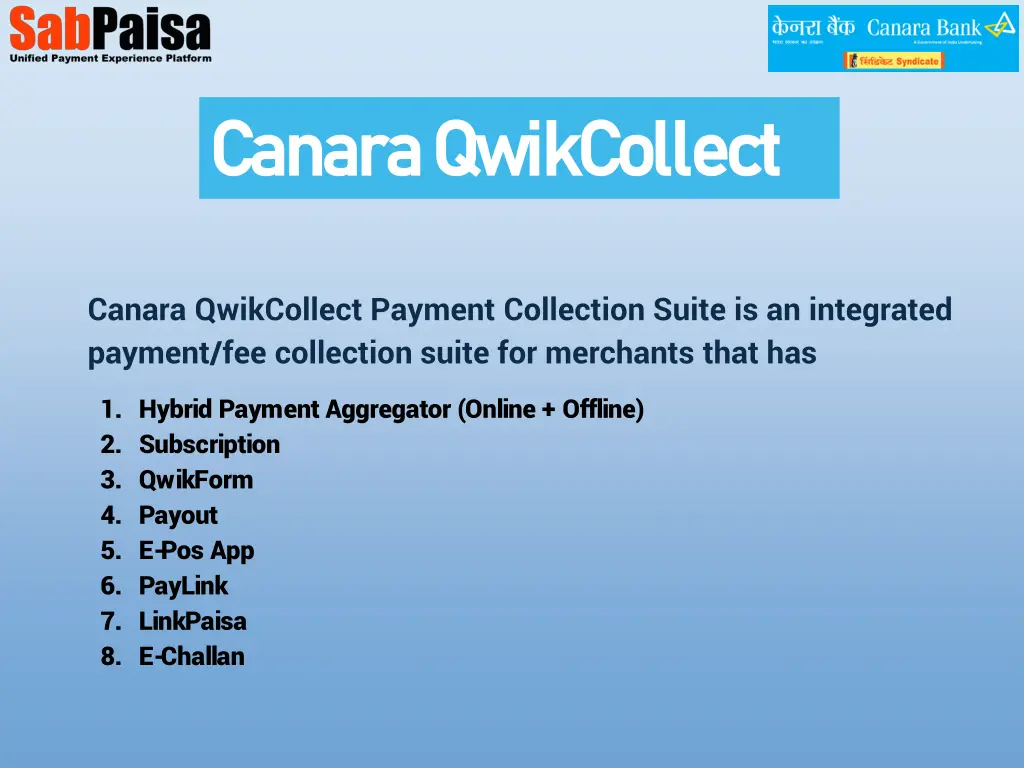 canara canara qwikcollect qwikcollect 2