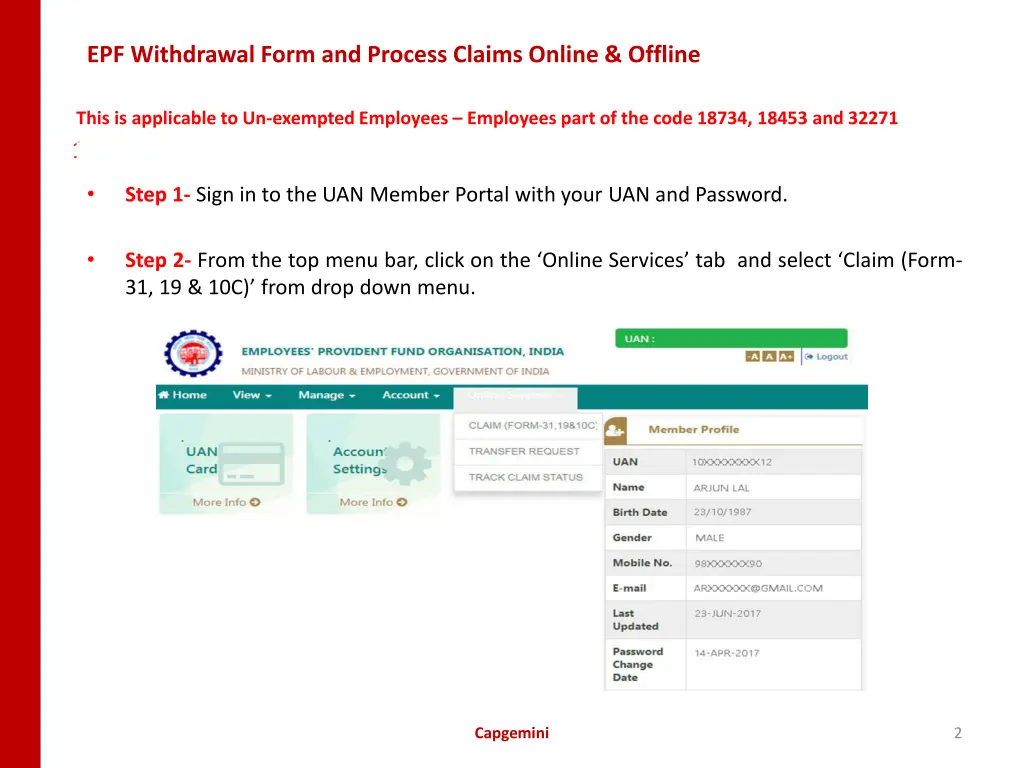 epf withdrawal form and process claims online