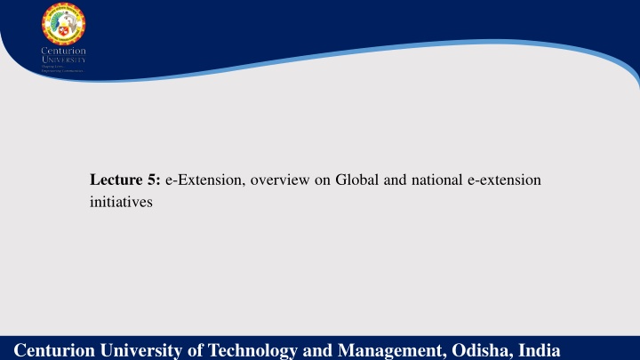 lecture 5 e extension overview on global