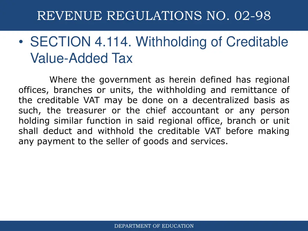 revenue regulations no 02 98 6