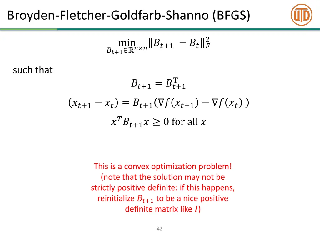 broyden fletcher goldfarb shanno bfgs 1