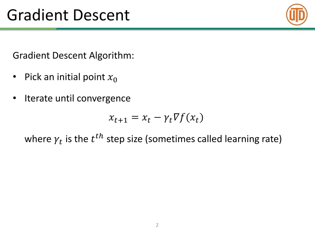 gradient descent