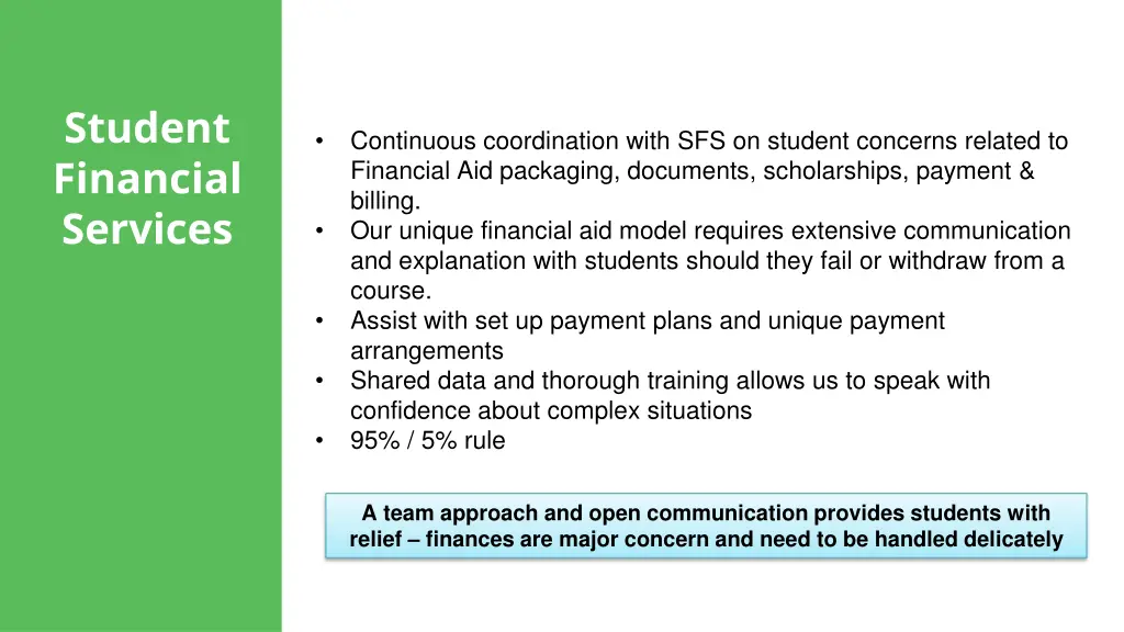 student financial services