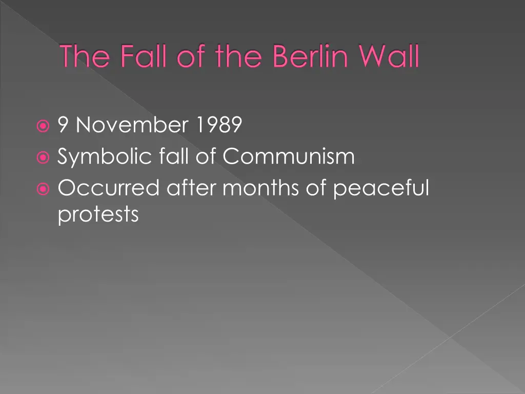 the fall of the berlin wall